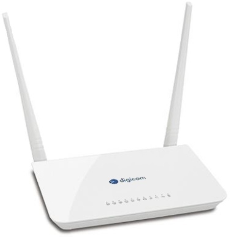 DIGICOM Modem Router ADSL2+ Digicom W300 8E4570 4 porte LAN
